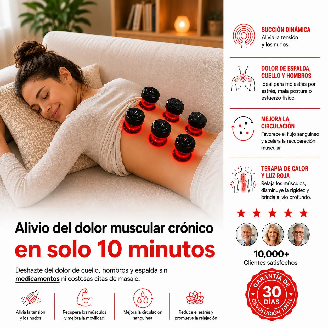 Masajeador de terapia de ventosas inteligentes SERENIX™